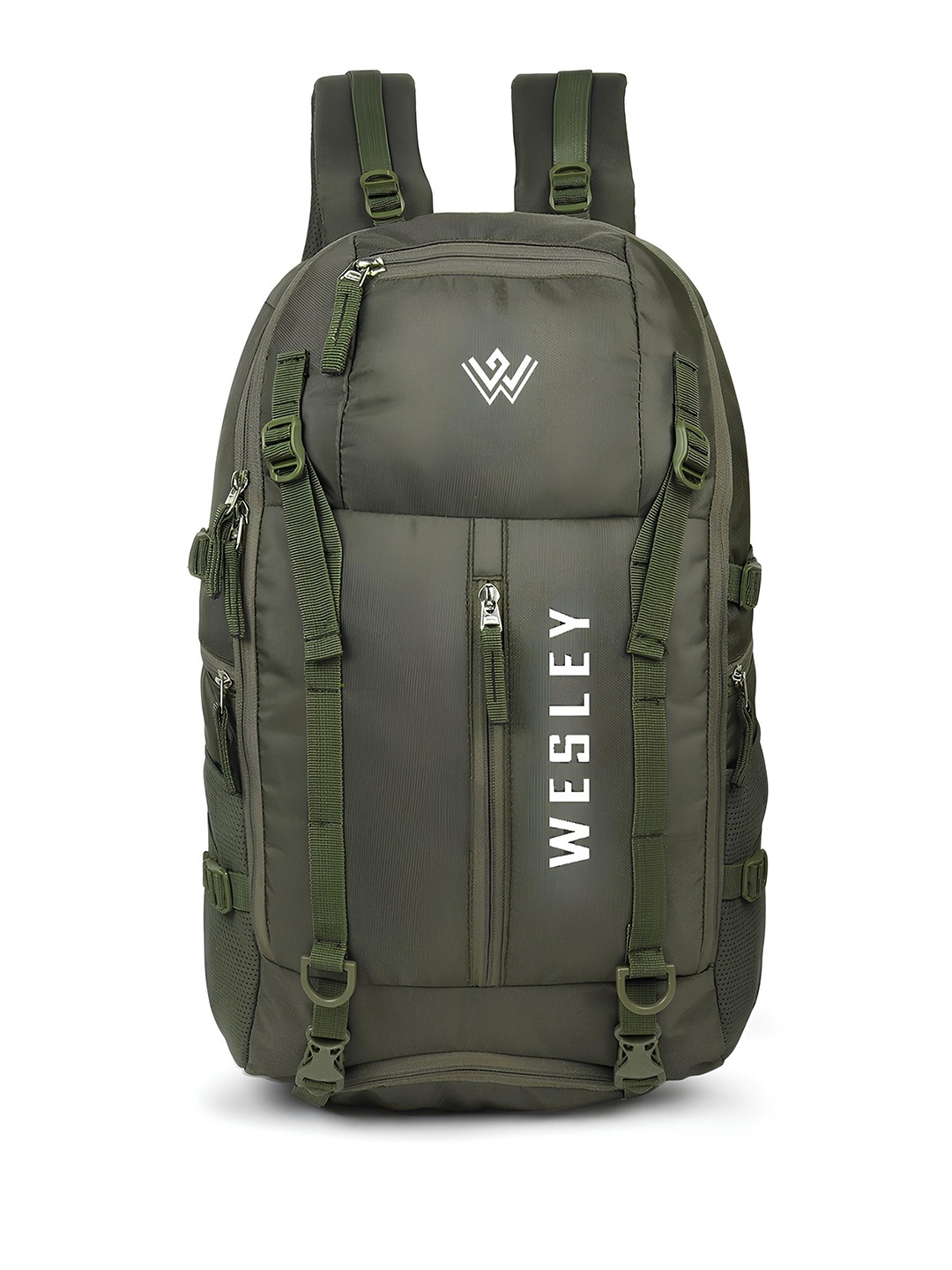 

Wesley Unisex Brand Logo Backpack, Green