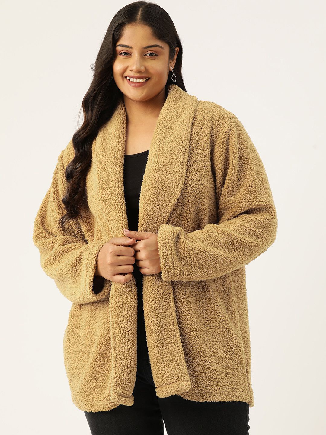 

theRebelinme Women Shrug, Camel brown