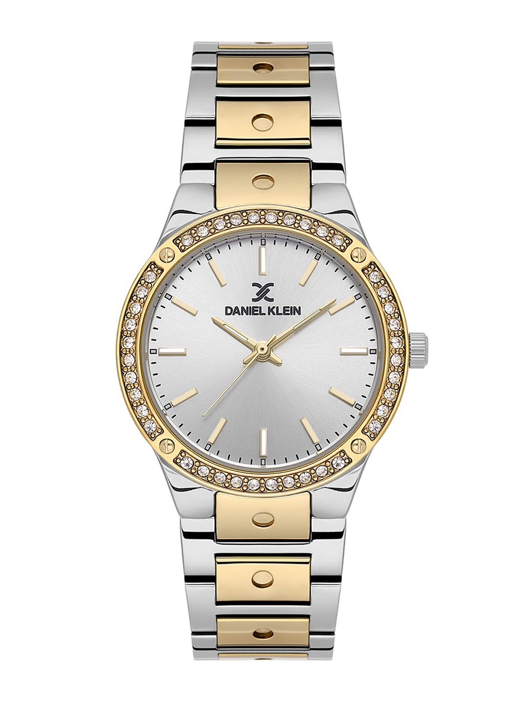 

Daniel Klein Women Embellished Dial & Bracelet Style Straps Analogue Watch DK.1.13778-4, Silver