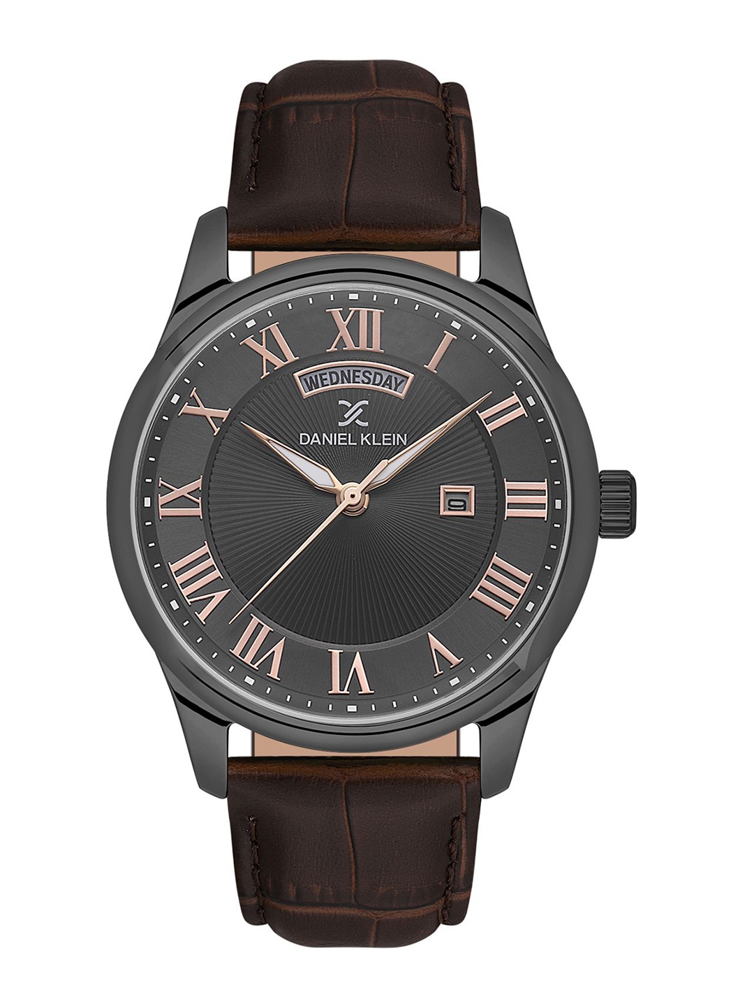 

Daniel Klein Men Dial & Leather Straps Analogue Watch DK.1.13819-3, Black