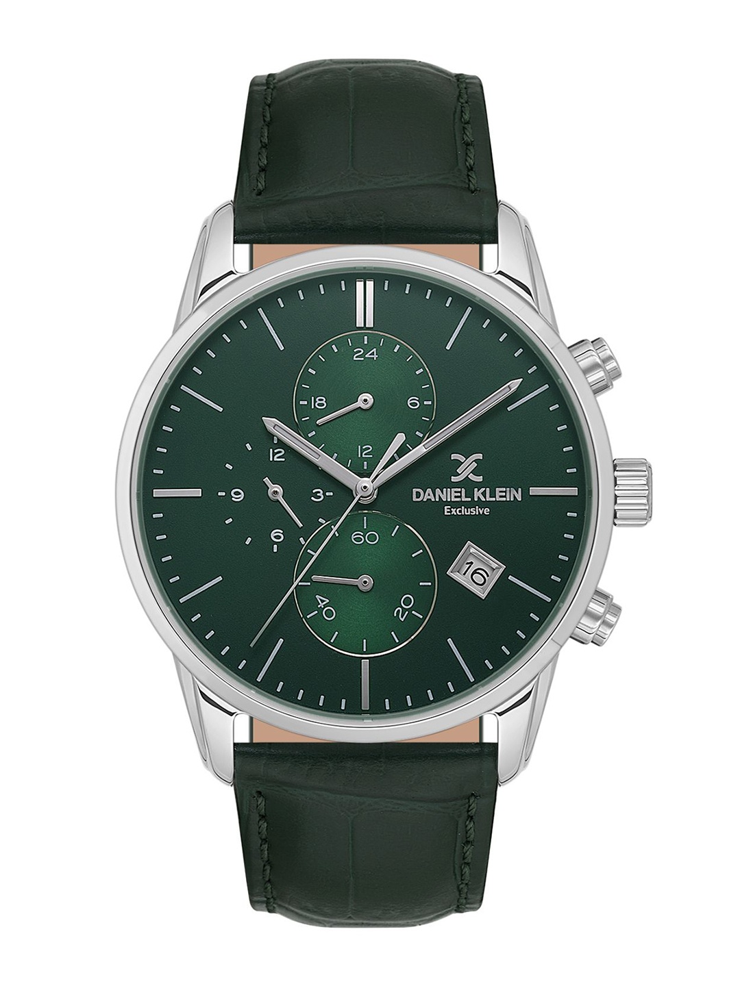 

Daniel Klein Men Dial & Leather Straps Analogue Watch DK.1.13834-2, Green