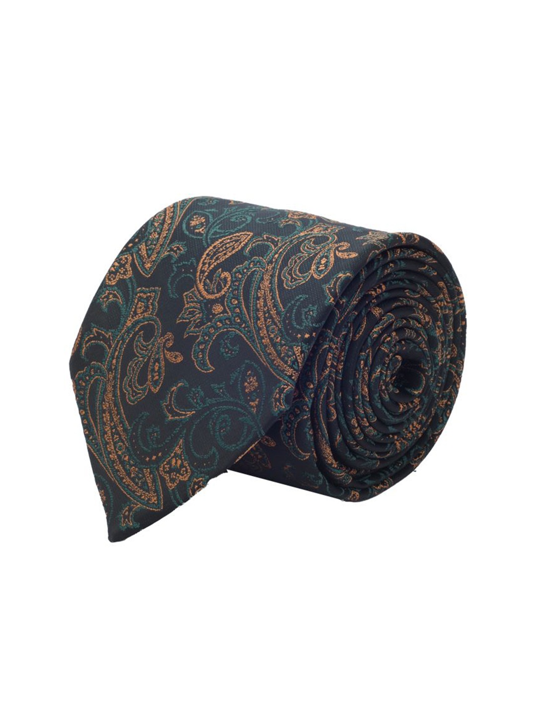 

Cazzano Men Printed Skinny Tie, Black