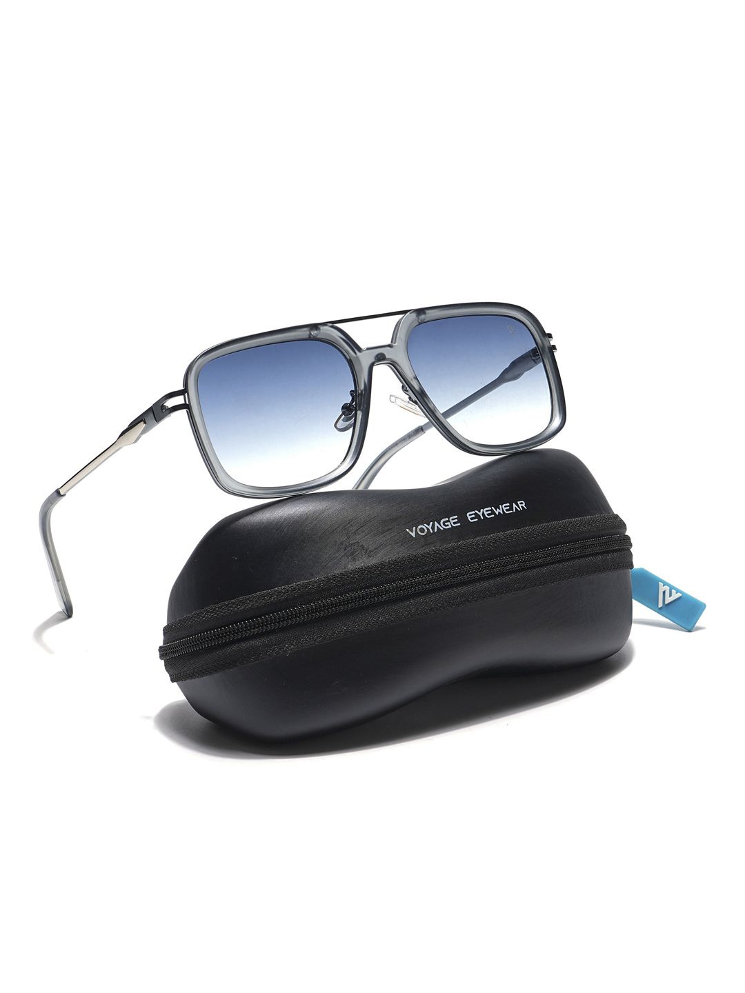 

Voyage Unisex Wayfarer Sunglasses with UV Protected Lens 2A831MG5860, Grey