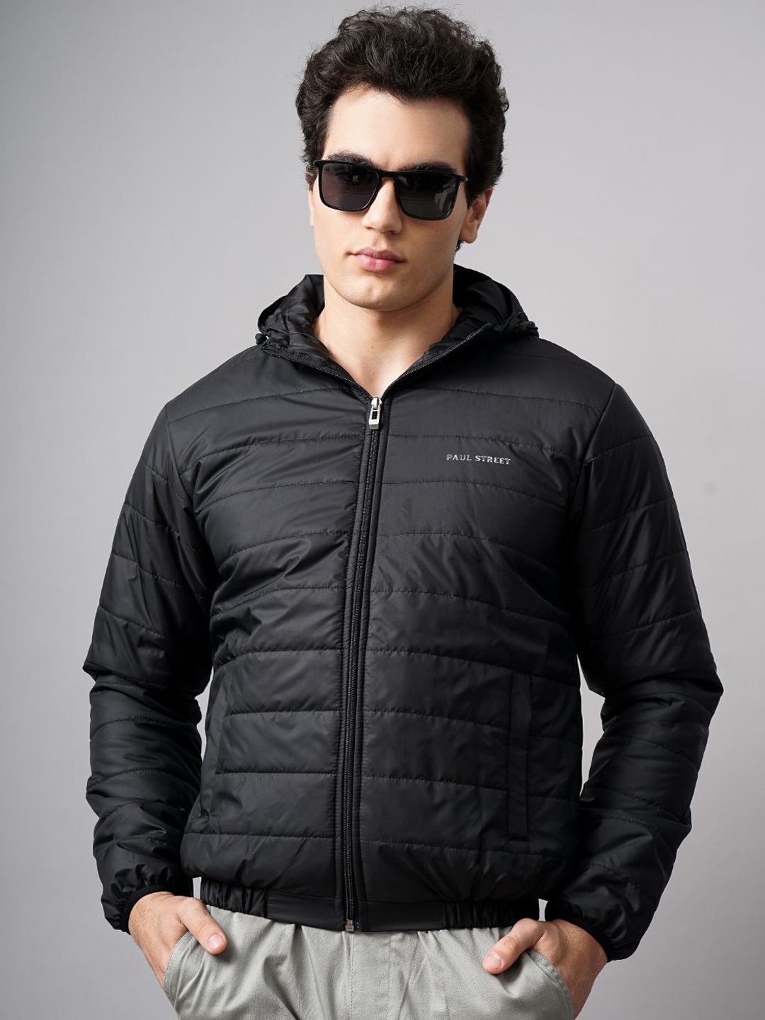 

PAUL STREET Men Water Resistant Outdoor Puffer Jacket, Black