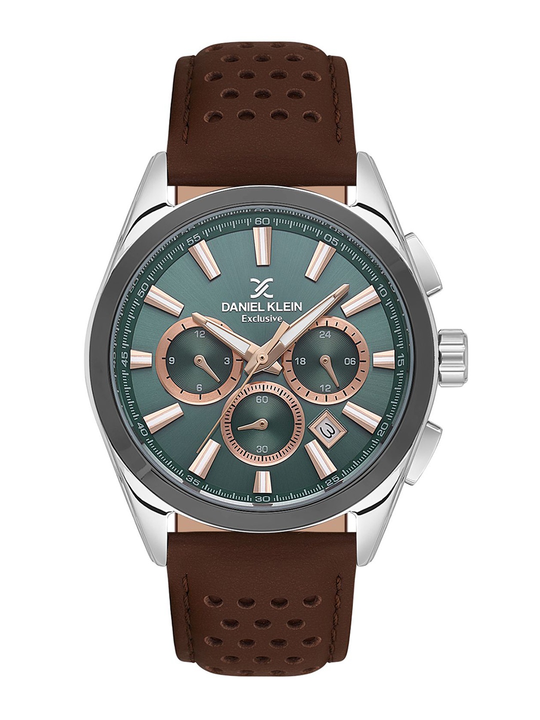 

Daniel Klein Men Dial & Leather Straps Analogue Watch DK.1.13809-4, Blue