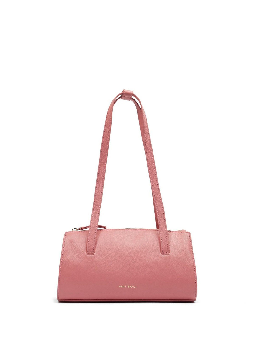 

MAI SOLI Textured Leather Shoulder Bag, Rose