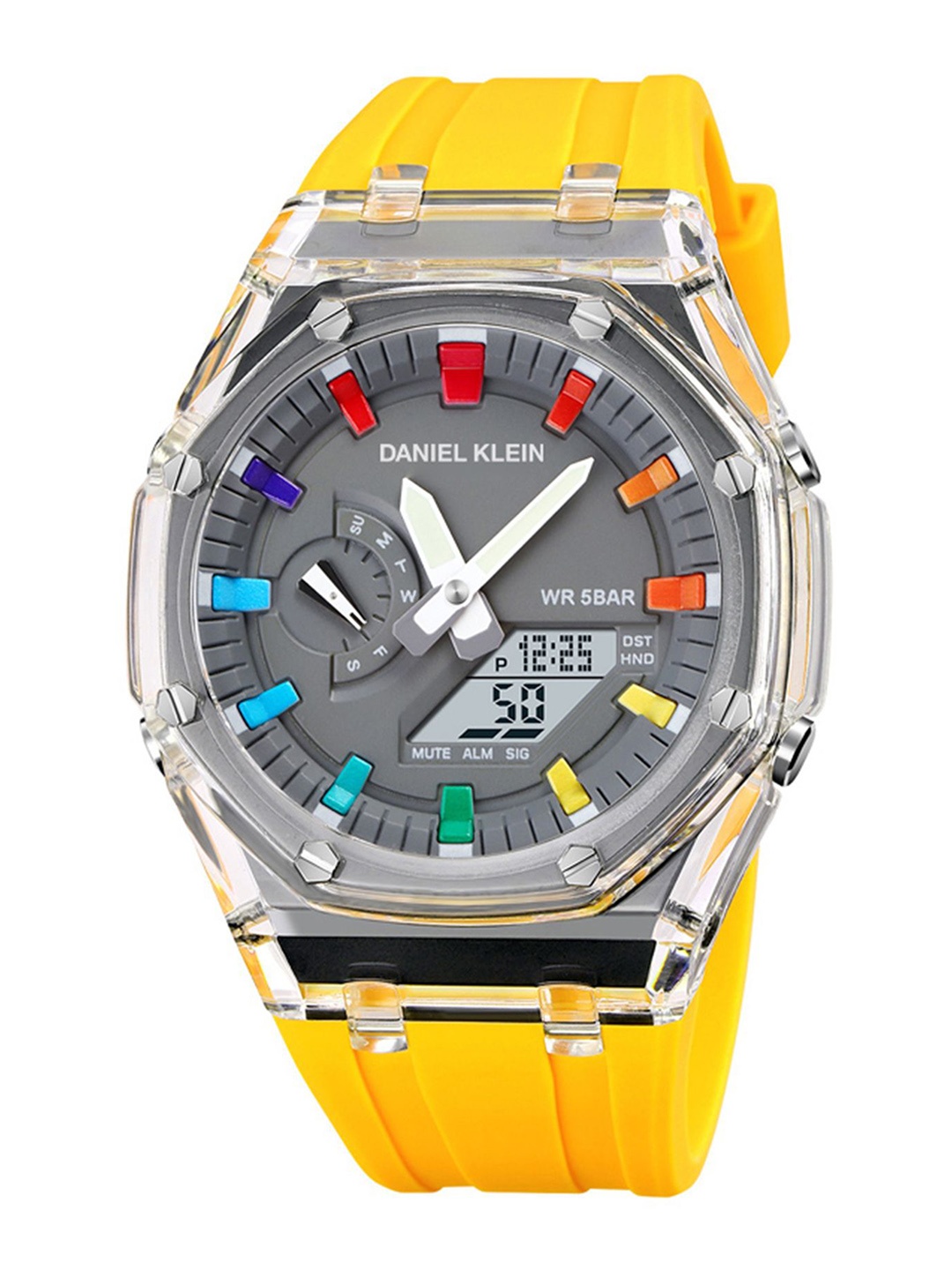 

Daniel Klein Men Dial & Straps Analogue and Digital Automatic Watch Dk.2100-2, Grey