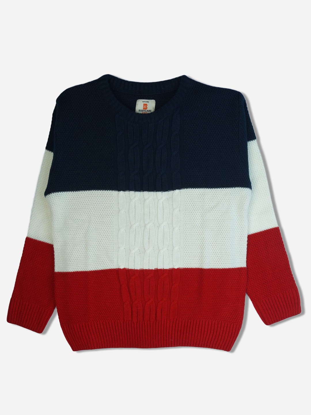 

Bodycare Boys Colourblocked Woollen Pullover, Blue