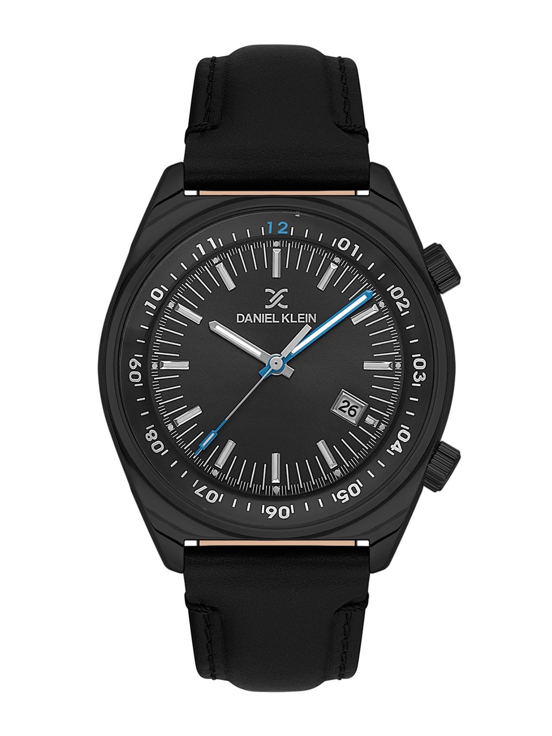 

Daniel Klein Men Dial & Leather Straps Analogue Watch DK.1.13814-2, Black