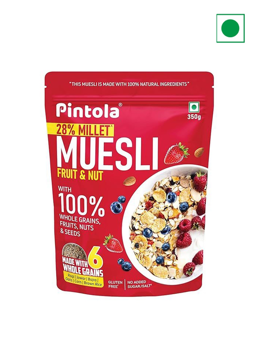 

Pintola Fruit & Nut Muesli -350 gms, Pink