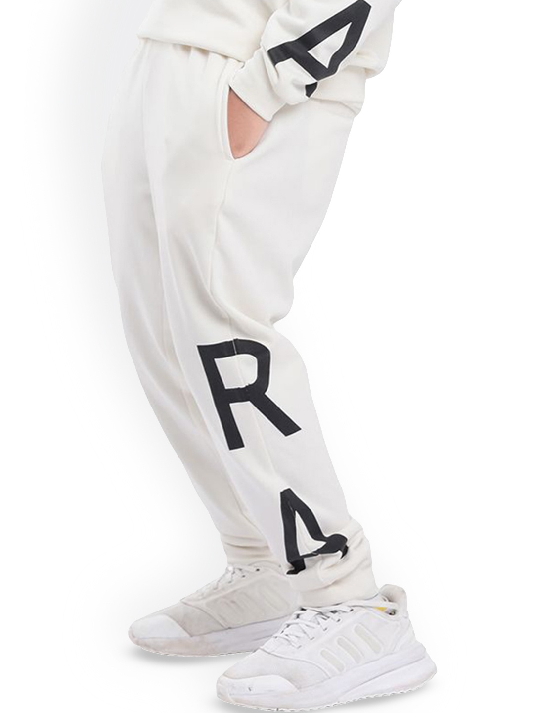 

Rare Ones Boys Printed Trackpant, Off white