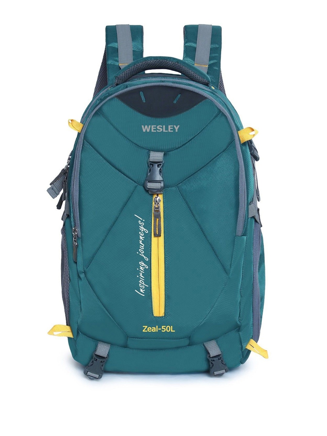 

Wesley Unisex Brand Logo Backpack, Blue