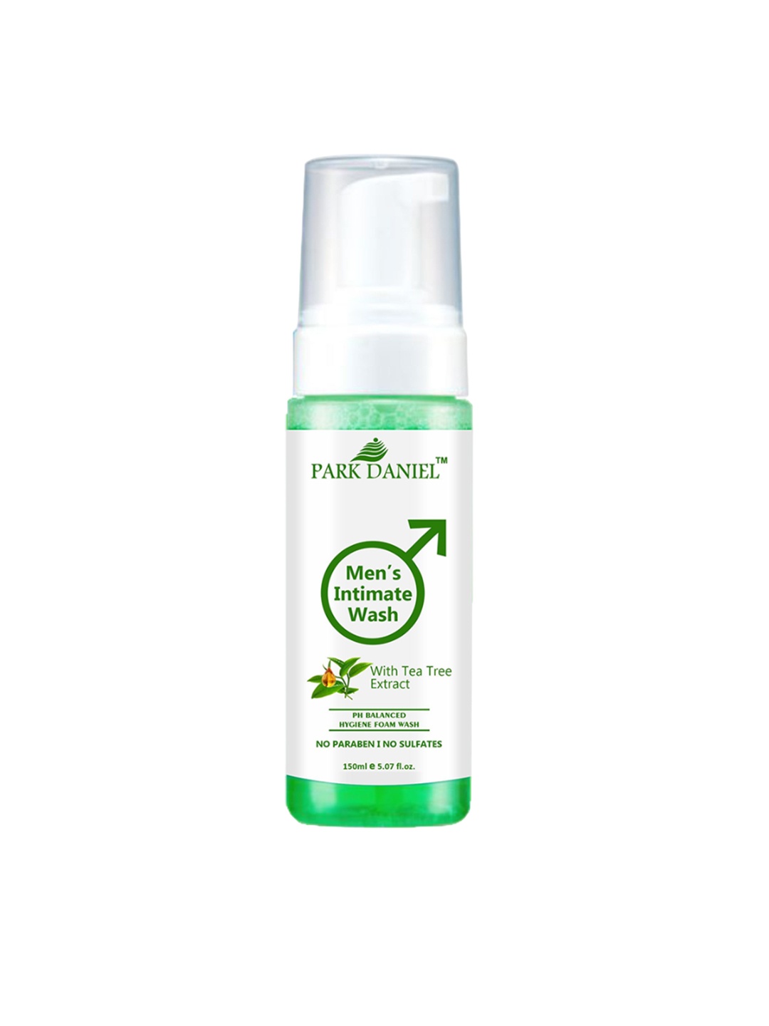 

Park Daniel Men's Intimate Wash With Tea Tree Extract- 150 ml, Green