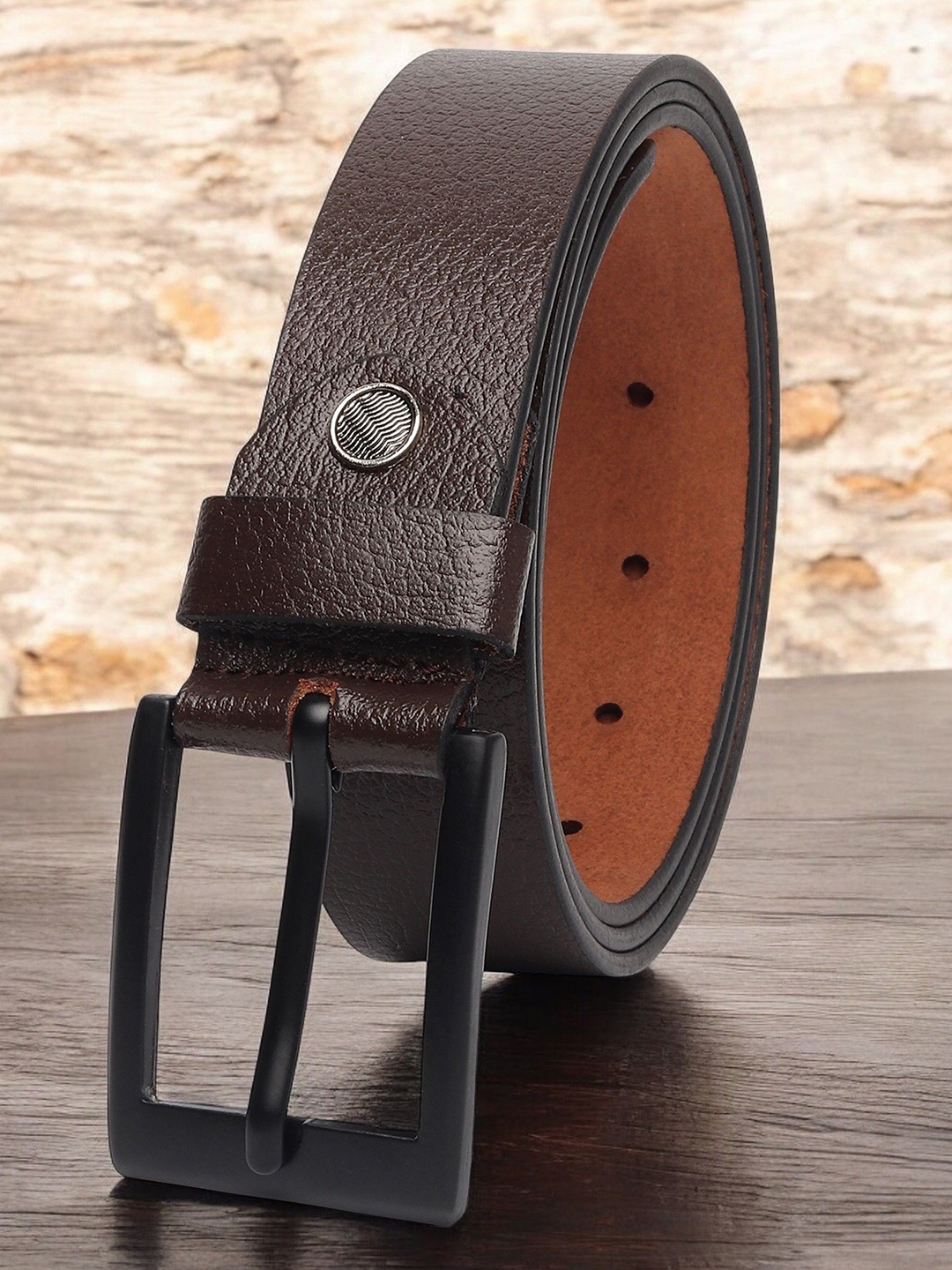 

Kastner Men Textured Leather Formal Belt, Brown