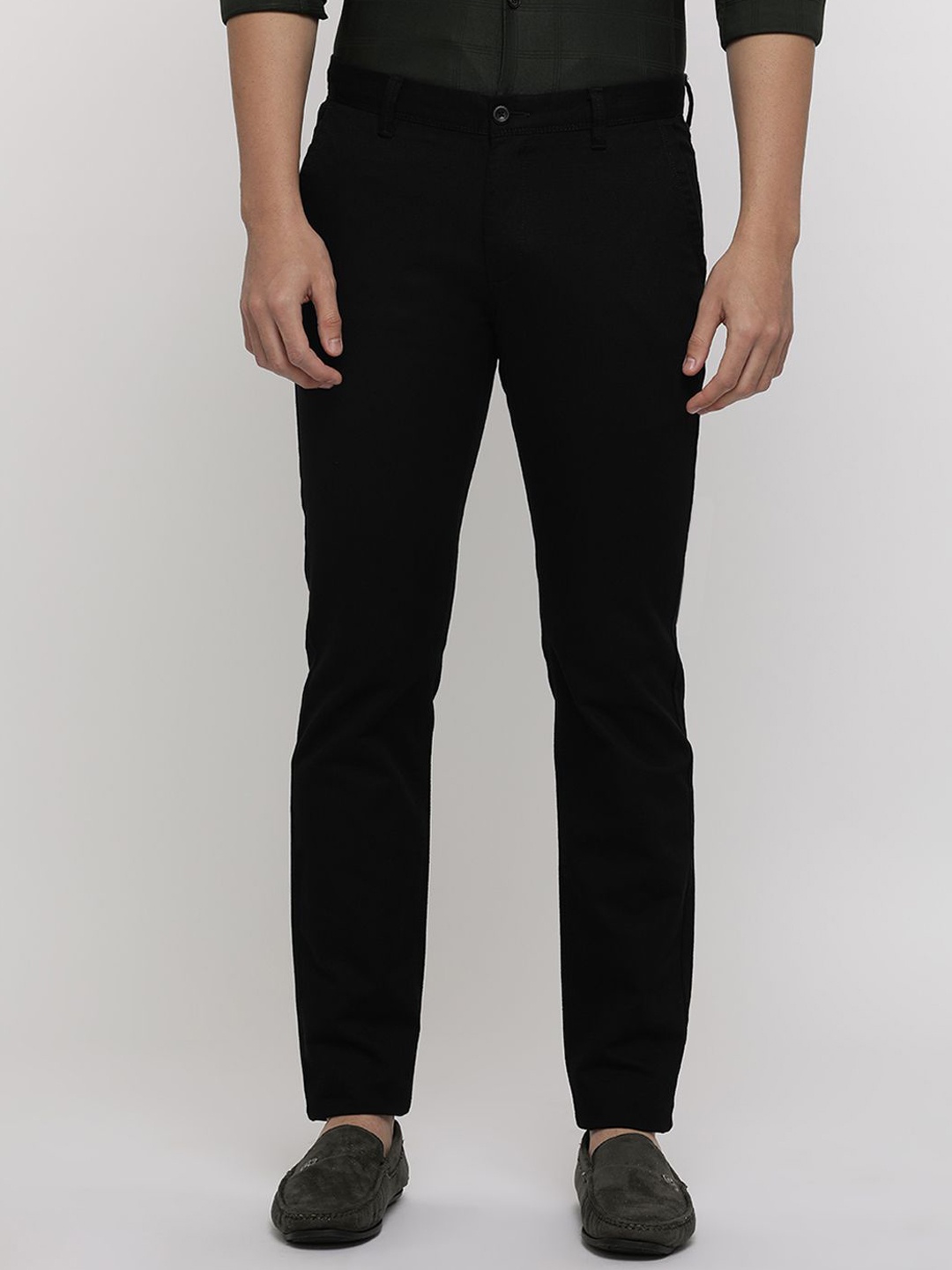 

Crocodile Men Urban Slim Fit Formal Trouser, Black