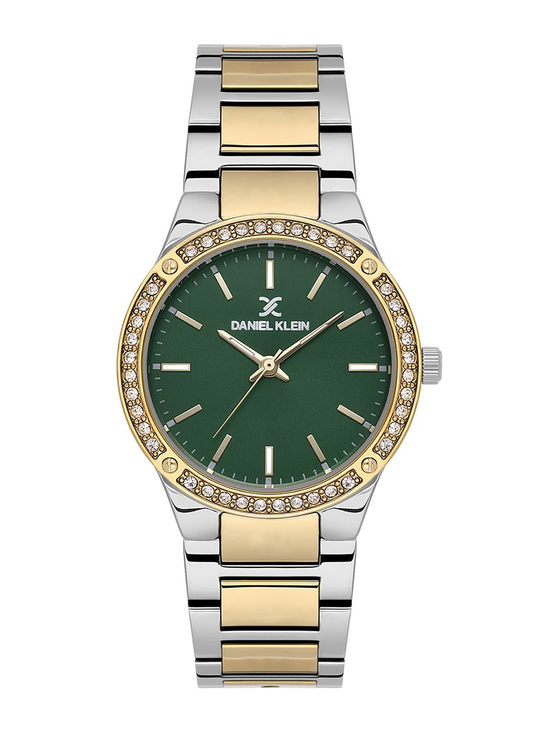 

Daniel Klein Women Embellished Dial & Bracelet Style Straps Analogue Watch DK.1.13778-3, Green