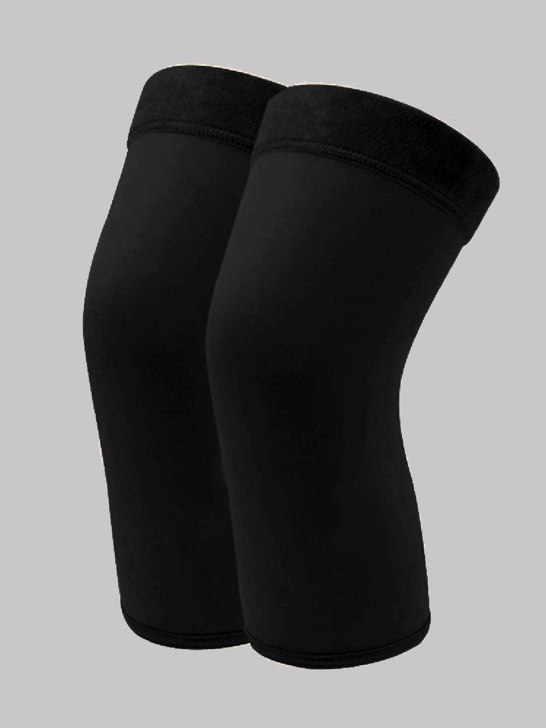 

Frokht 2 Pcs Woolen Breathable Knee-Caps, Black