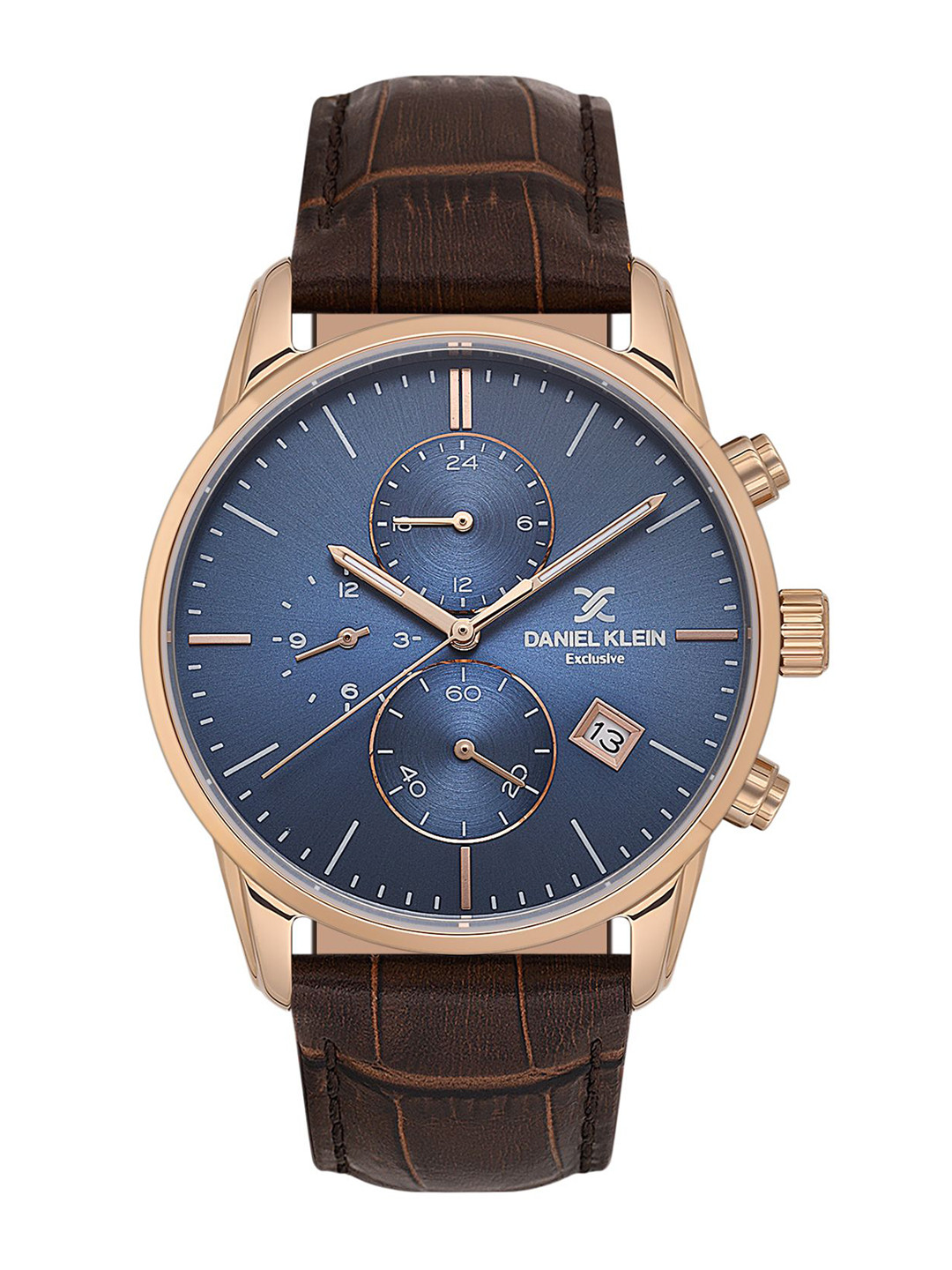 

Daniel Klein Men Dial & Leather Straps Analogue Watch DK.1.13834-3, Blue