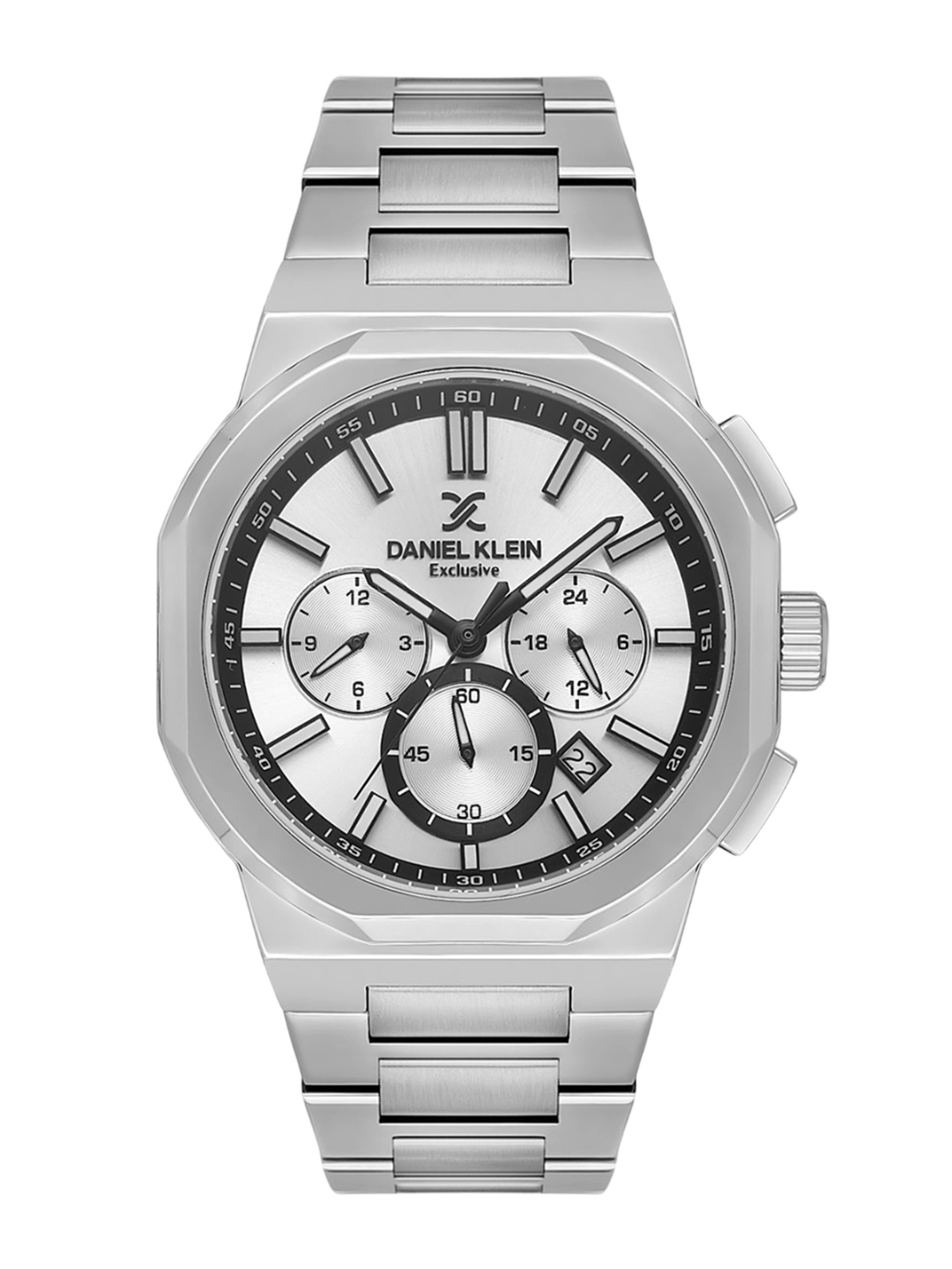 

Daniel Klein Men Dial & Bracelet Style Straps Analogue Watch DK.1.13812-1, Silver