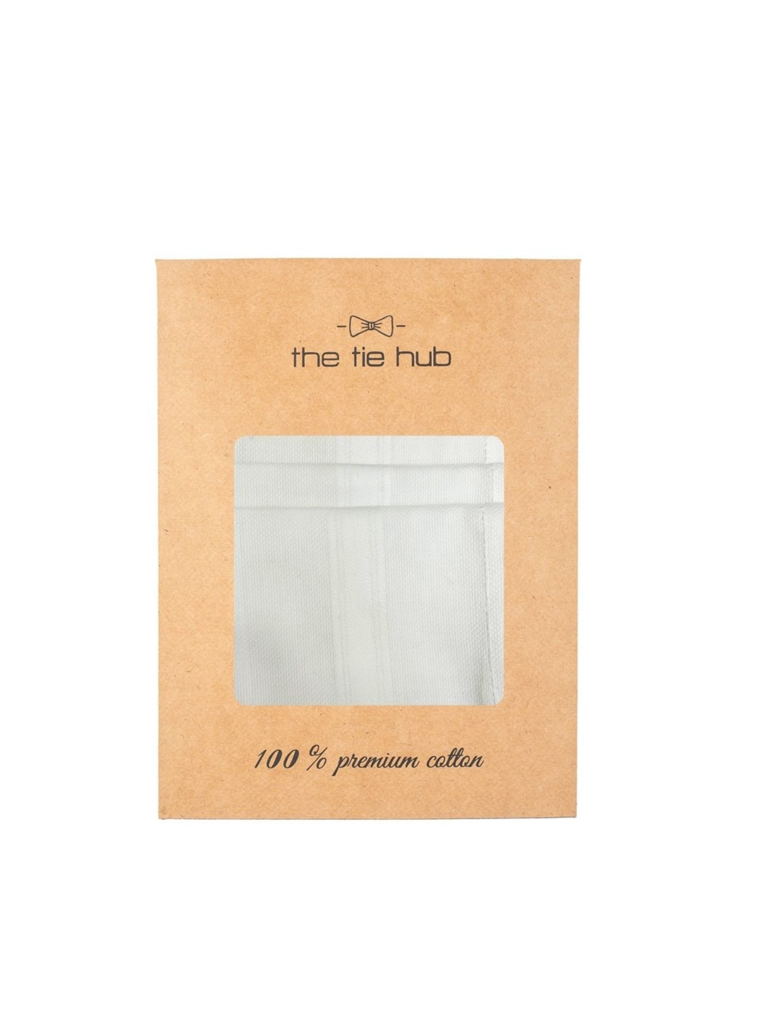 

The Tie Hub Pack Of 3 Pure Cotton Moisture Absorbant Handkerchiefs, White