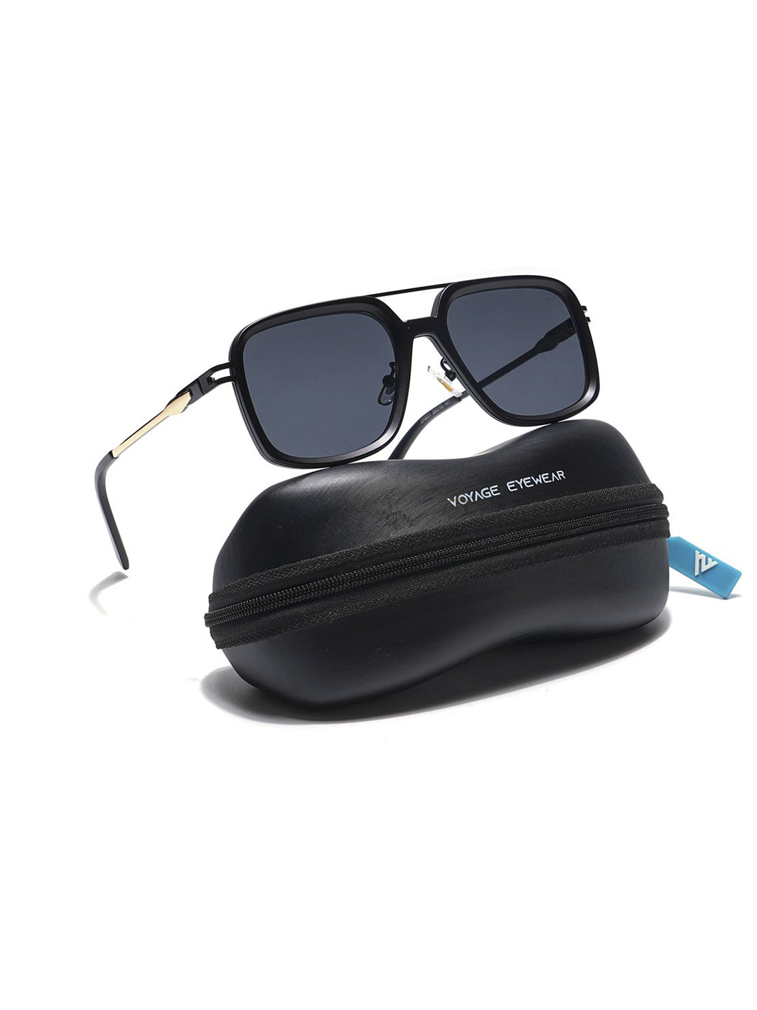 

Voyage Unisex Wayfarer Sunglasses with UV Protected Lens 2A831MG5859, Black