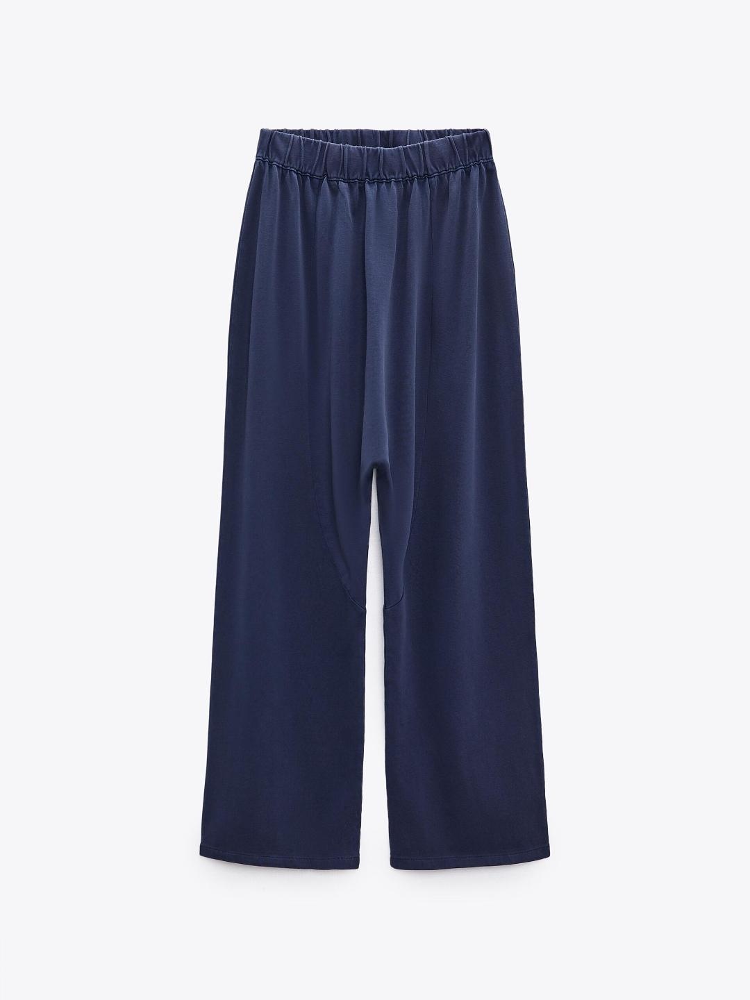 

ZARA Women Navy Blue Trousers