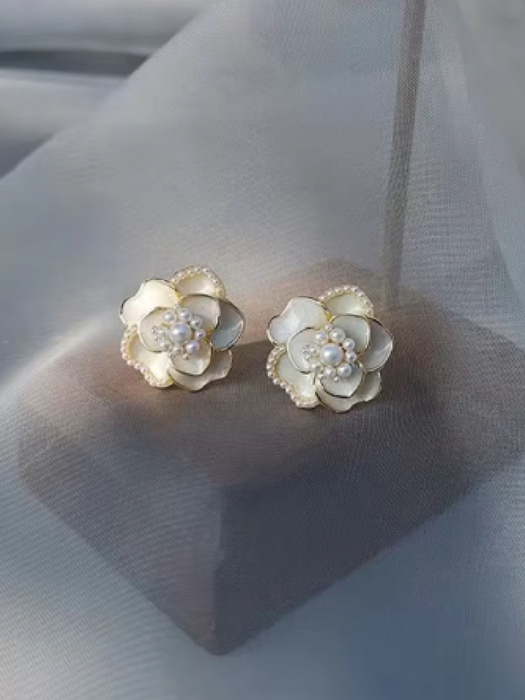 

SUBHAGALANKAR Circular Drop Earrings, Gold