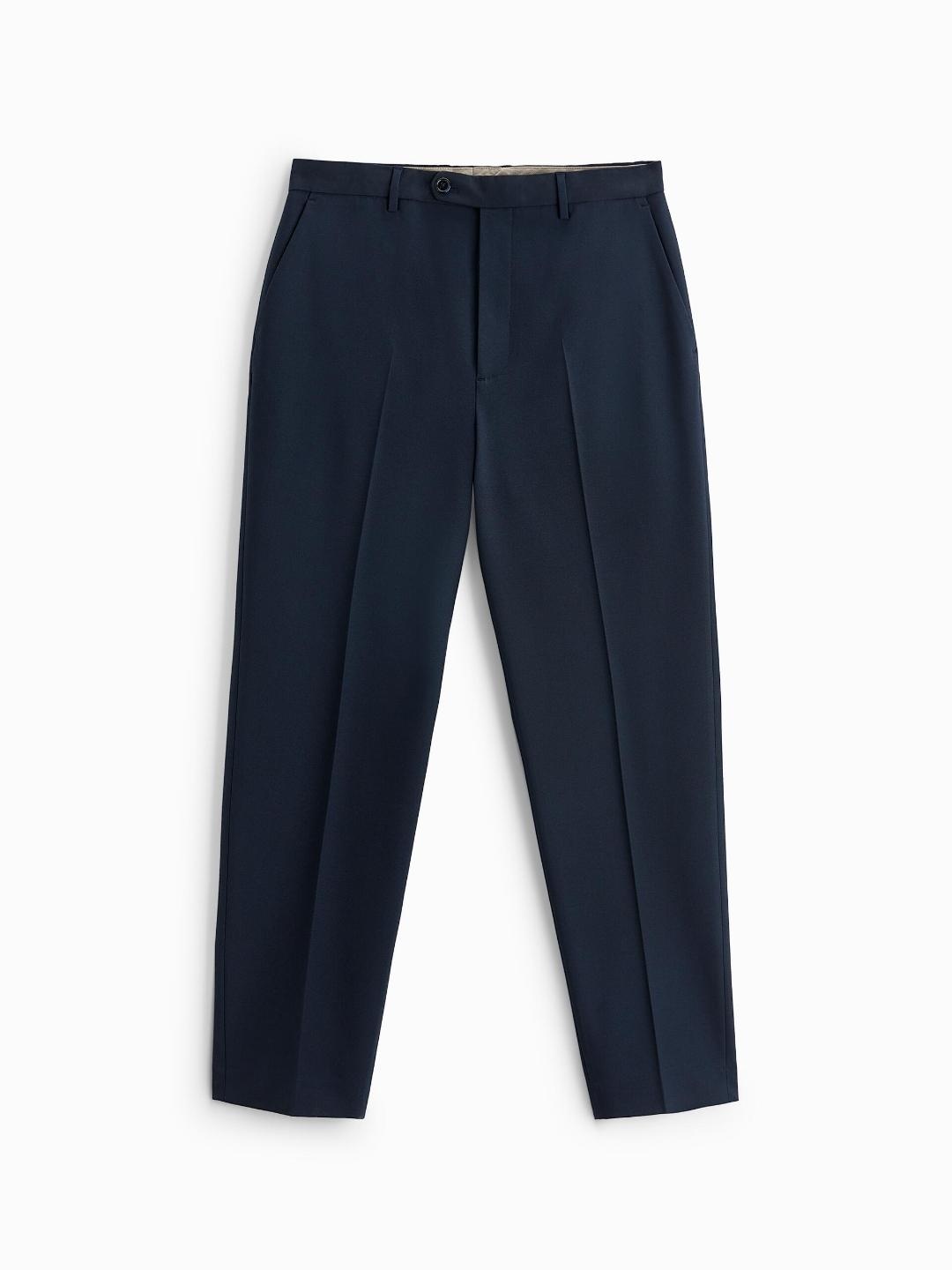 

ZARA Men Navy Blue Trousers