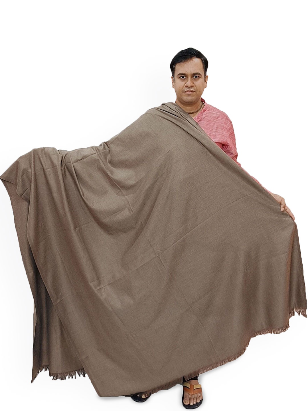 

Vrinde Pure Woollen Shawl, Beige