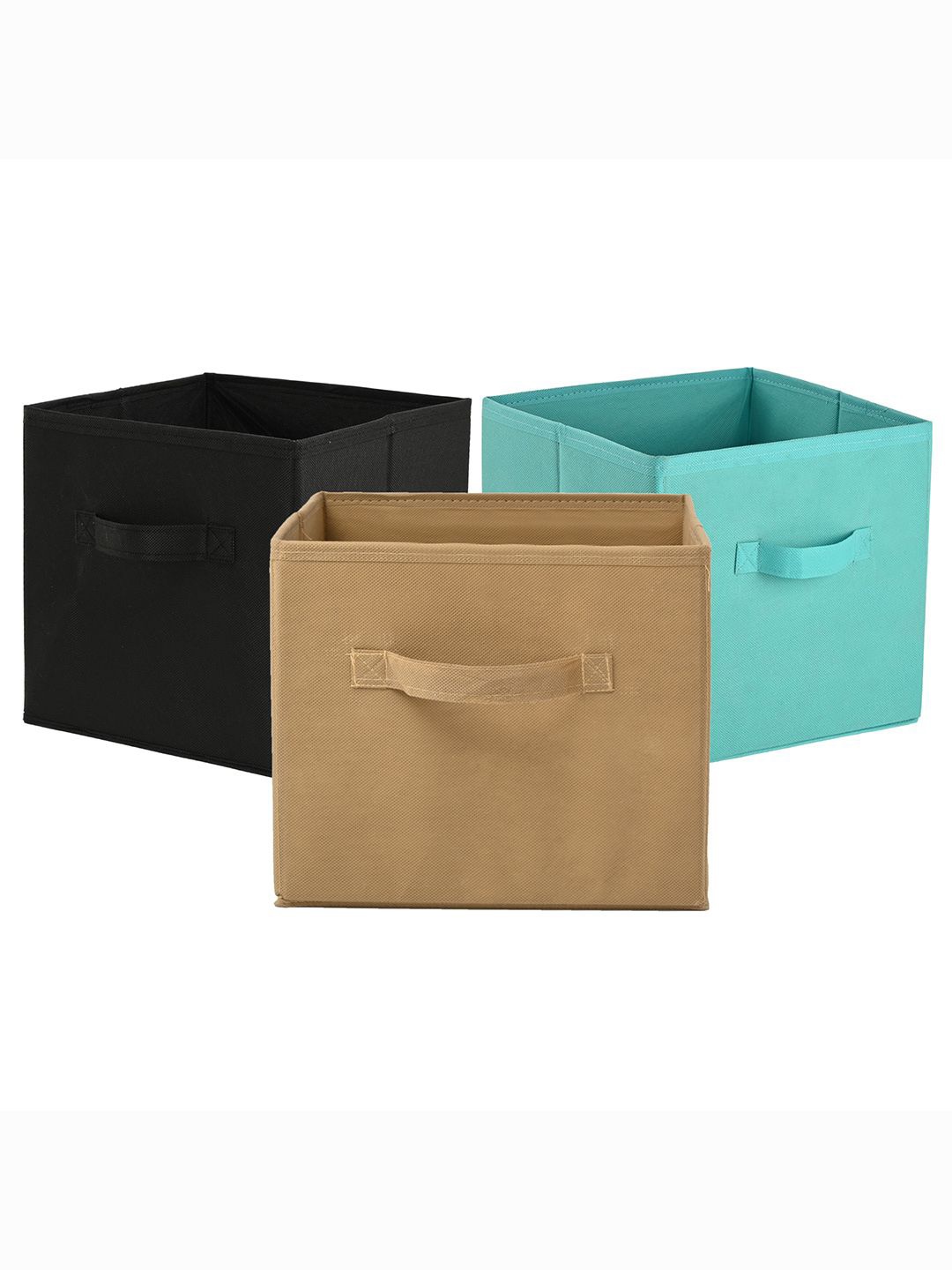 

Kuber Industries Green 3 Pieces Multi-Utility Storage Organisers
