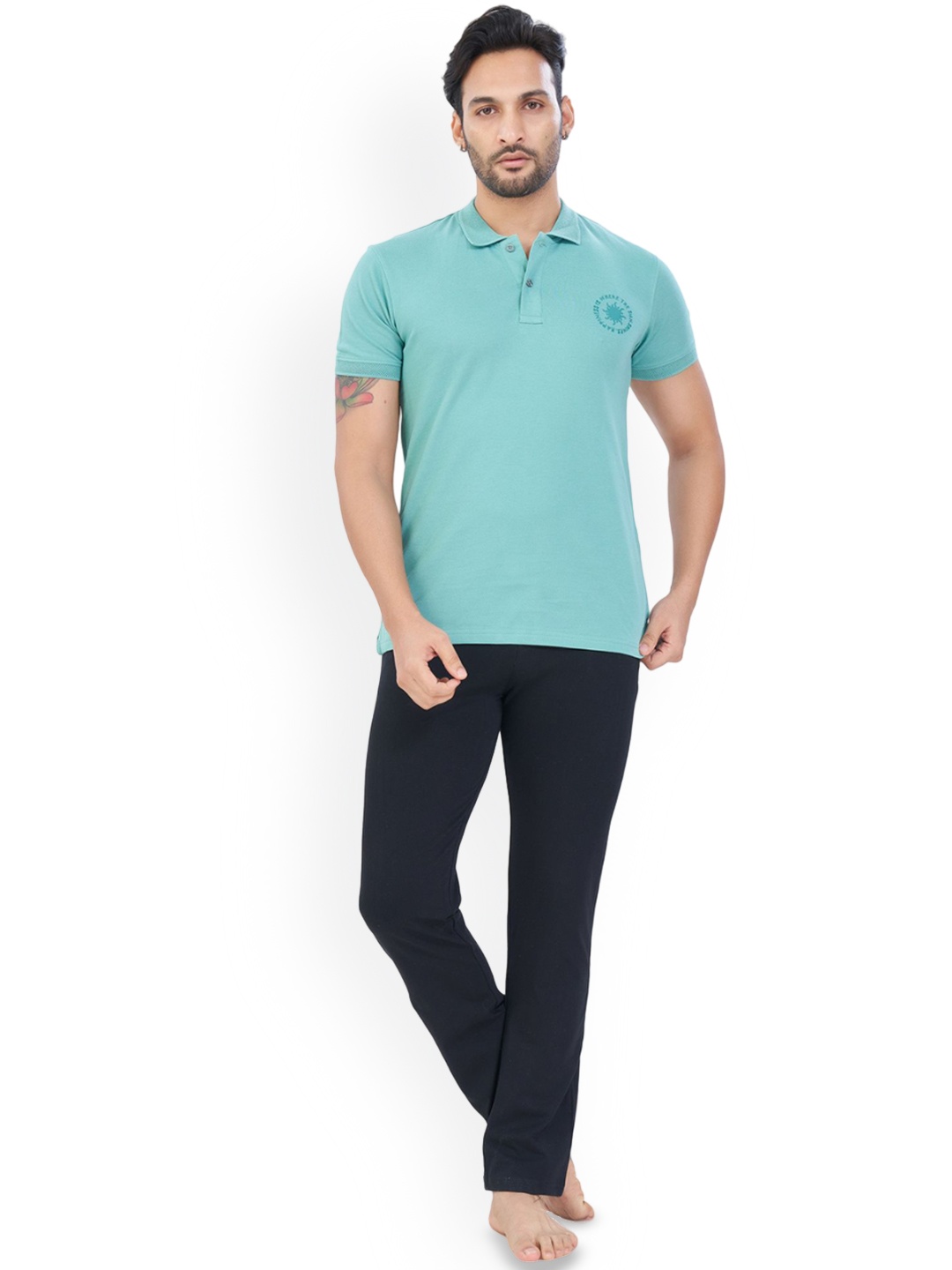 

KOVIRA Men Night suit, Green