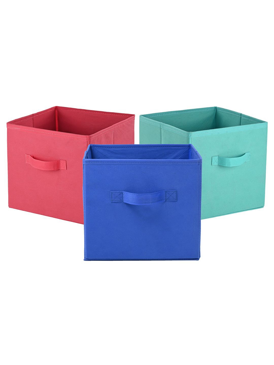 

Kuber Industries Green & Pink 3 Pieces Multi-Utility Organisers