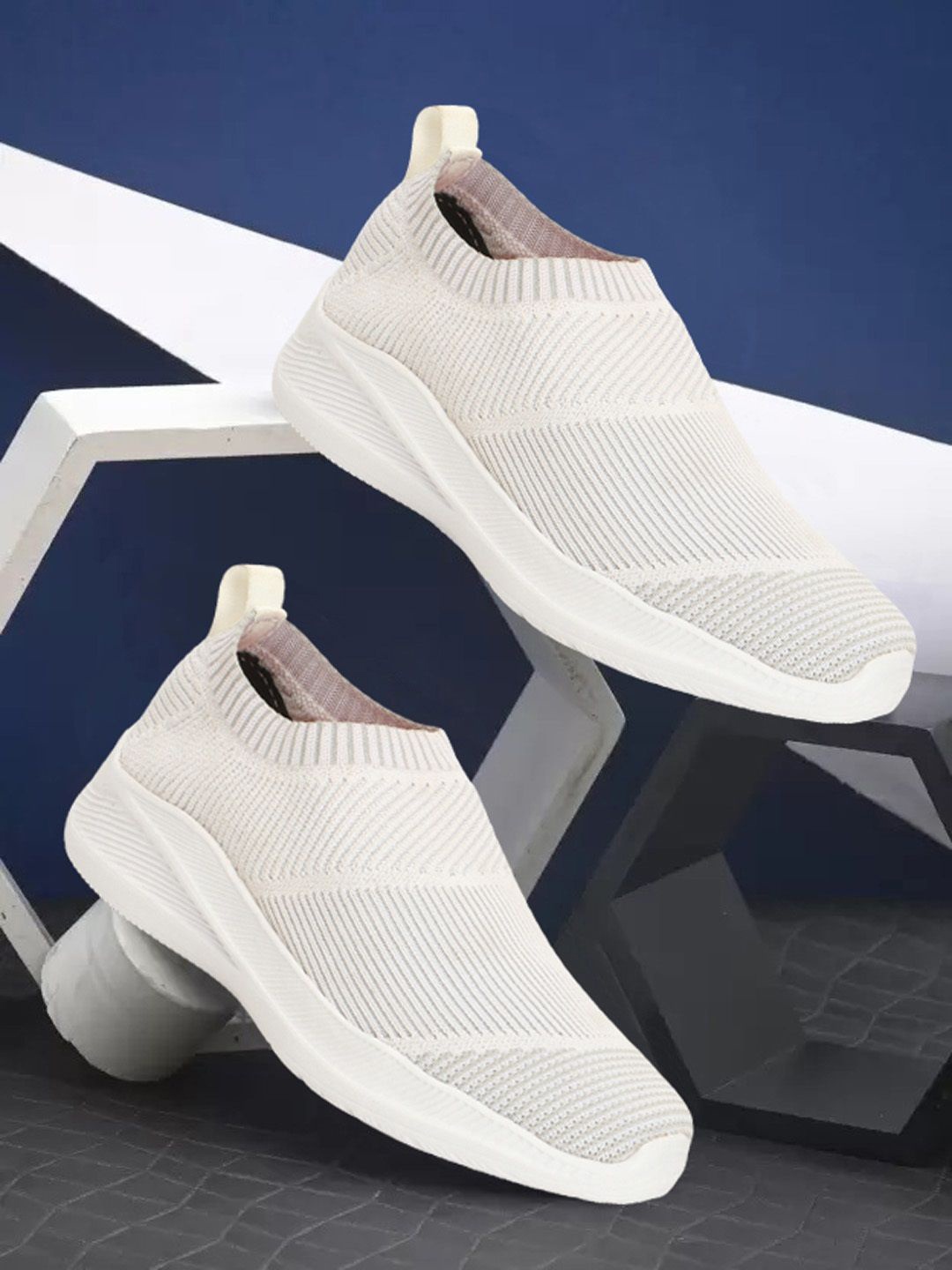 

Killer Men Textile Slip-On Sneakers, White