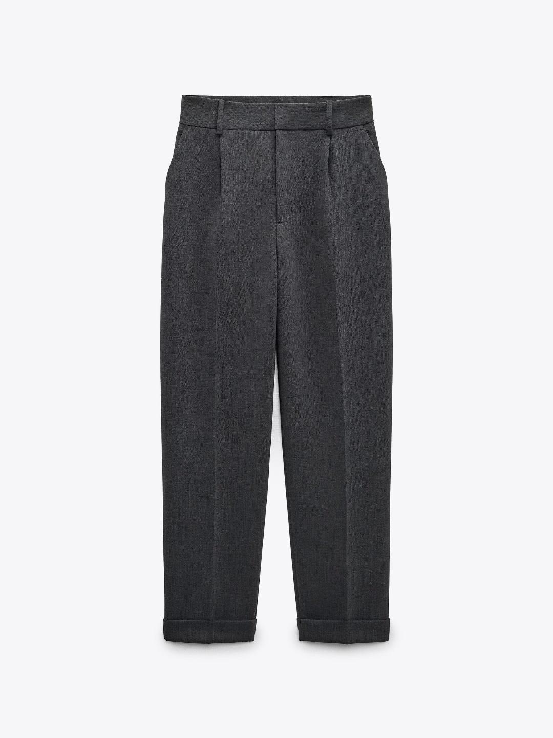 

ZARA Women Grey Trousers