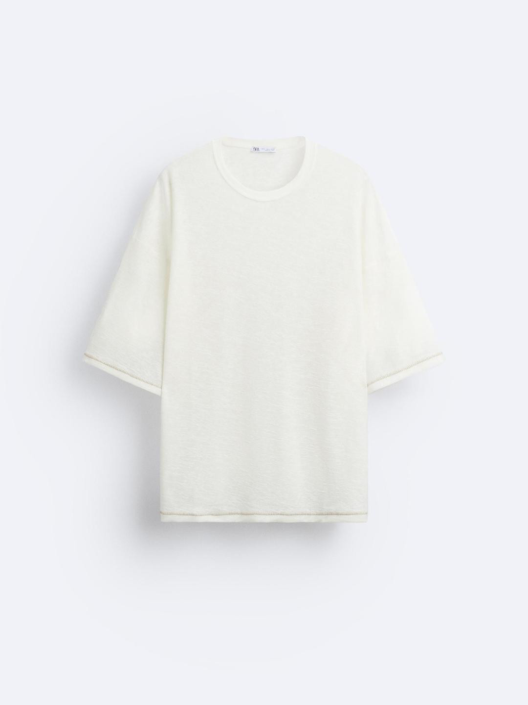 

ZARA Men White T-shirt