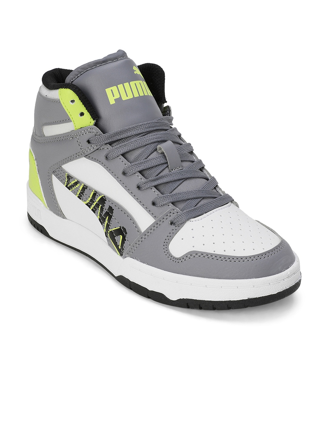 

Puma Unisex RBD Game V1 Youth Kids Colourblocked Sneakers, Grey