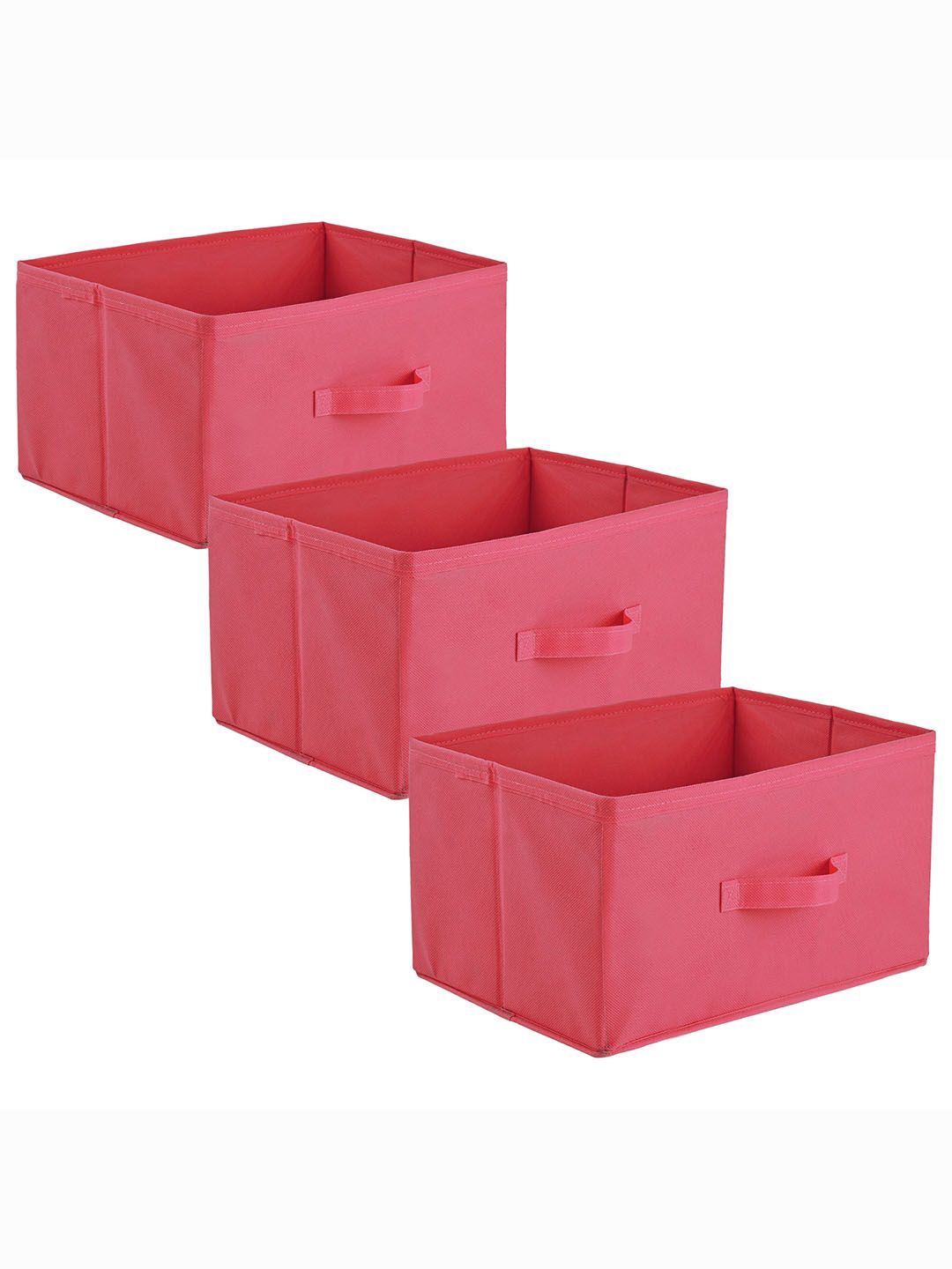 

Kuber Industries Pink 3 Pieces Drawer Organisers