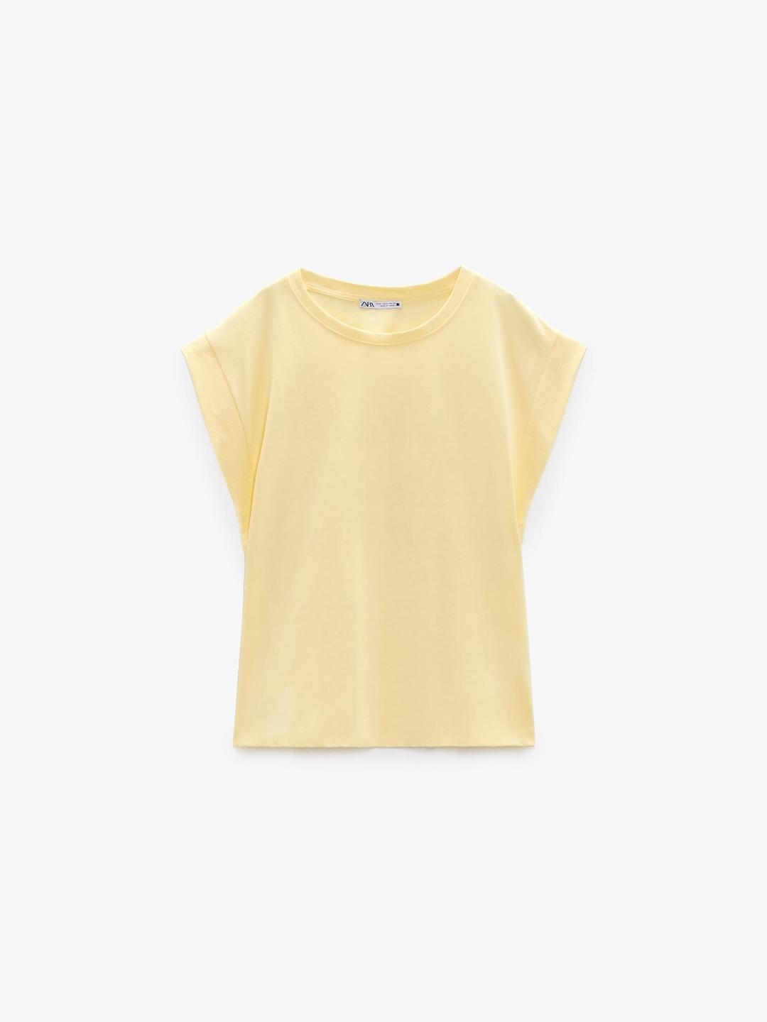 

ZARA Women Yellow T-shirt