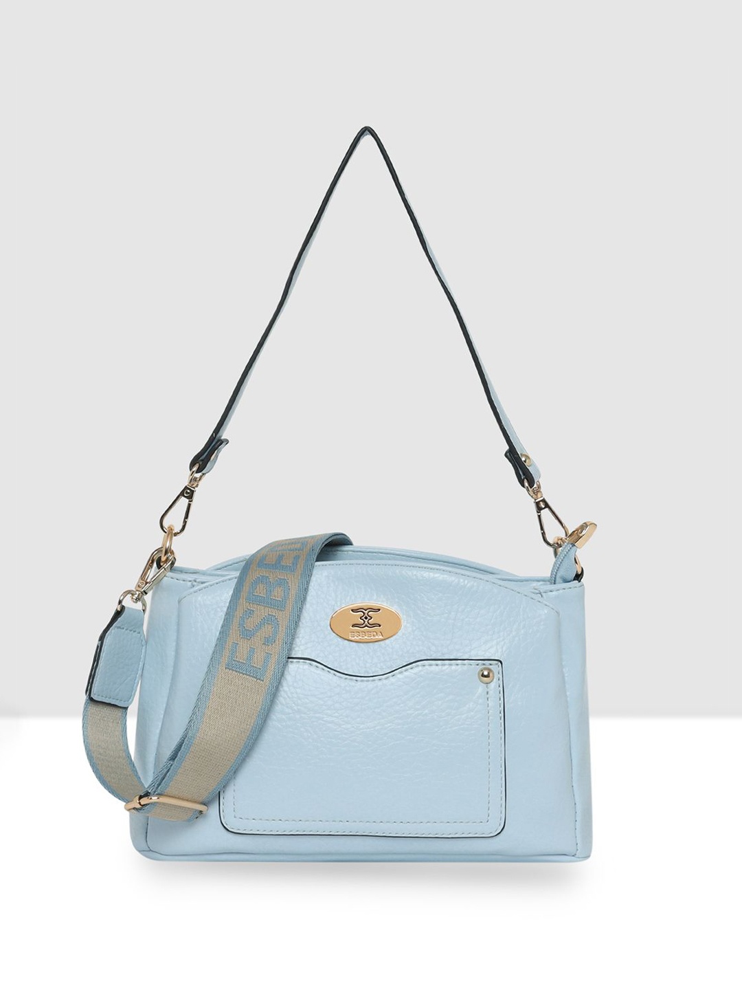 

ESBEDA Women Textured Swagger Sling Bag, Blue