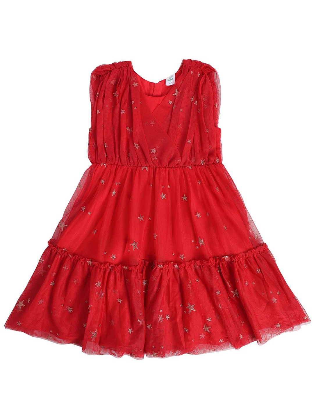 

MINI KLUB Floral Fit & Flare cottonDress, Red