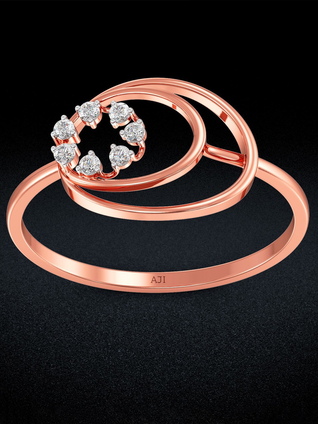 

Joyalukkas 18KT Diamond Finger Ring, Rose gold