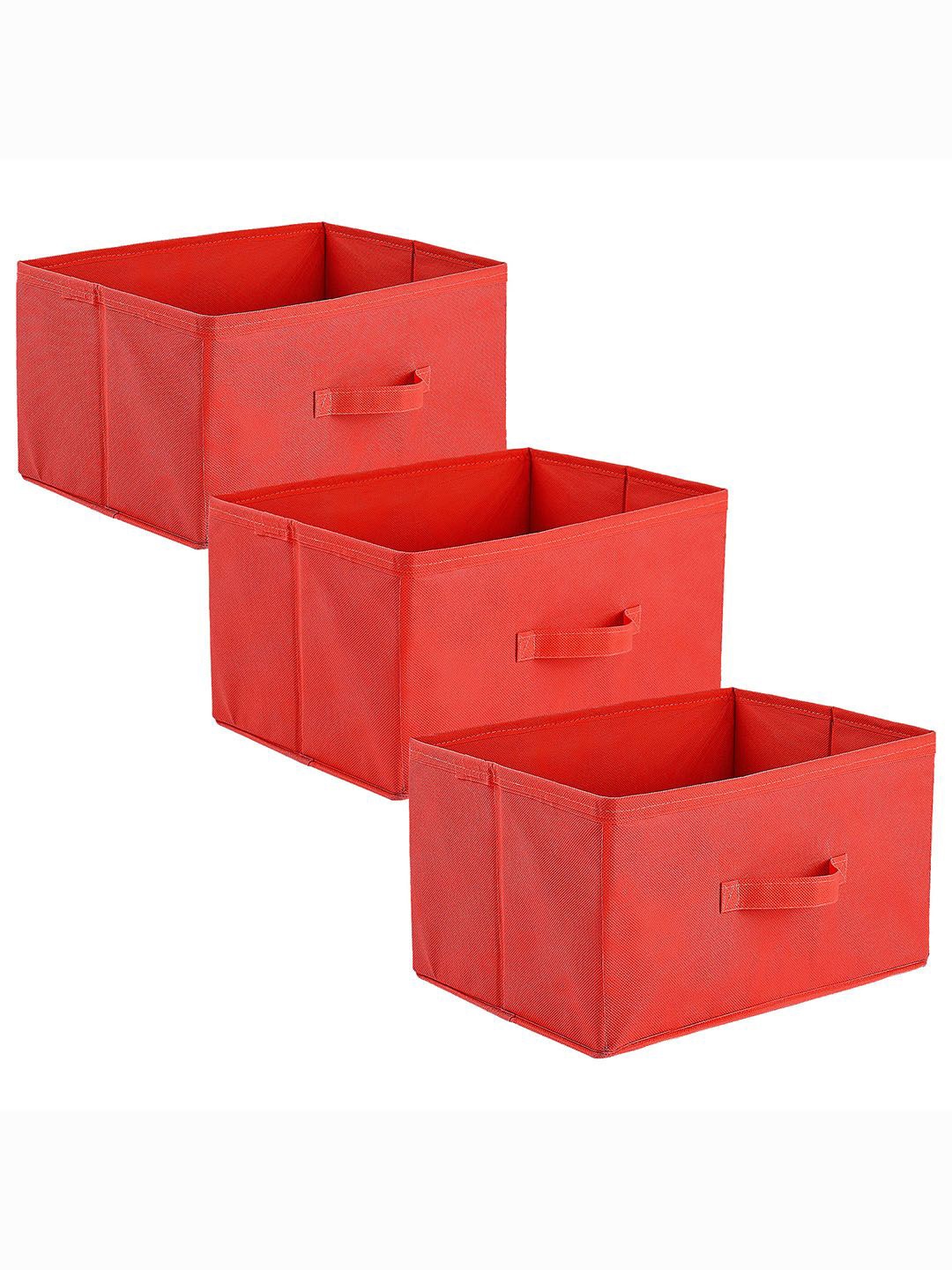 

Kuber Industries Red 3 Pieces Drawer Organisers