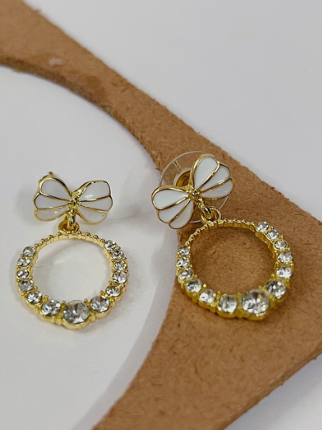 

SUBHAGALANKAR Oval Drop Earrings, Gold