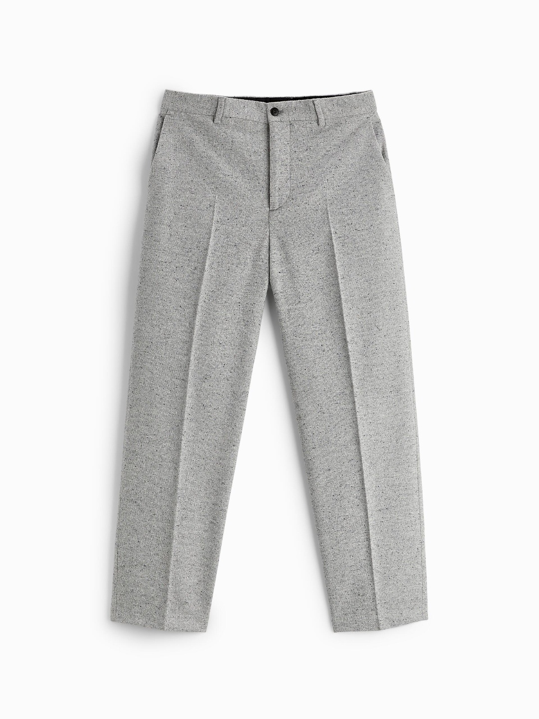 

ZARA Men Grey Trousers