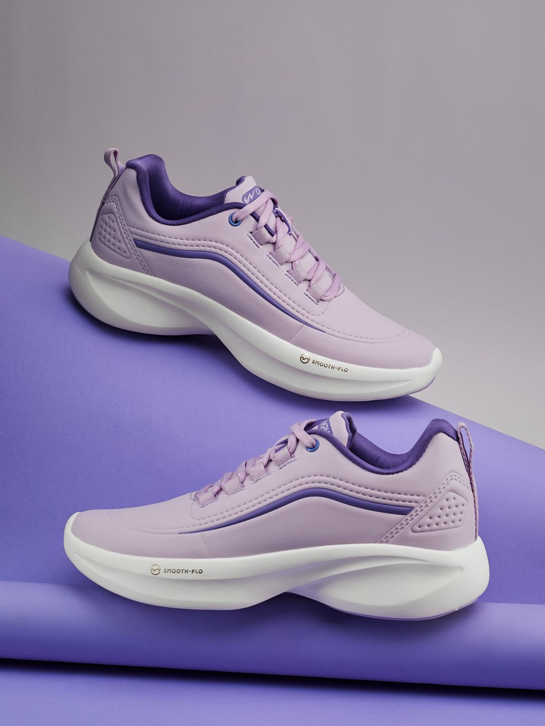 

Campus Women PU Lace-Ups Sneakers, Purple