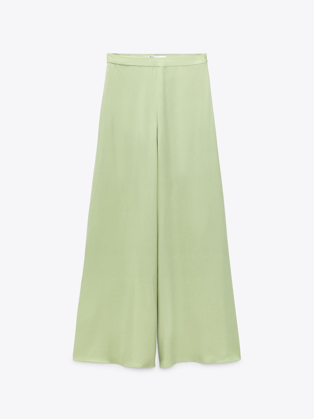 

ZARA Women Green Palazzos