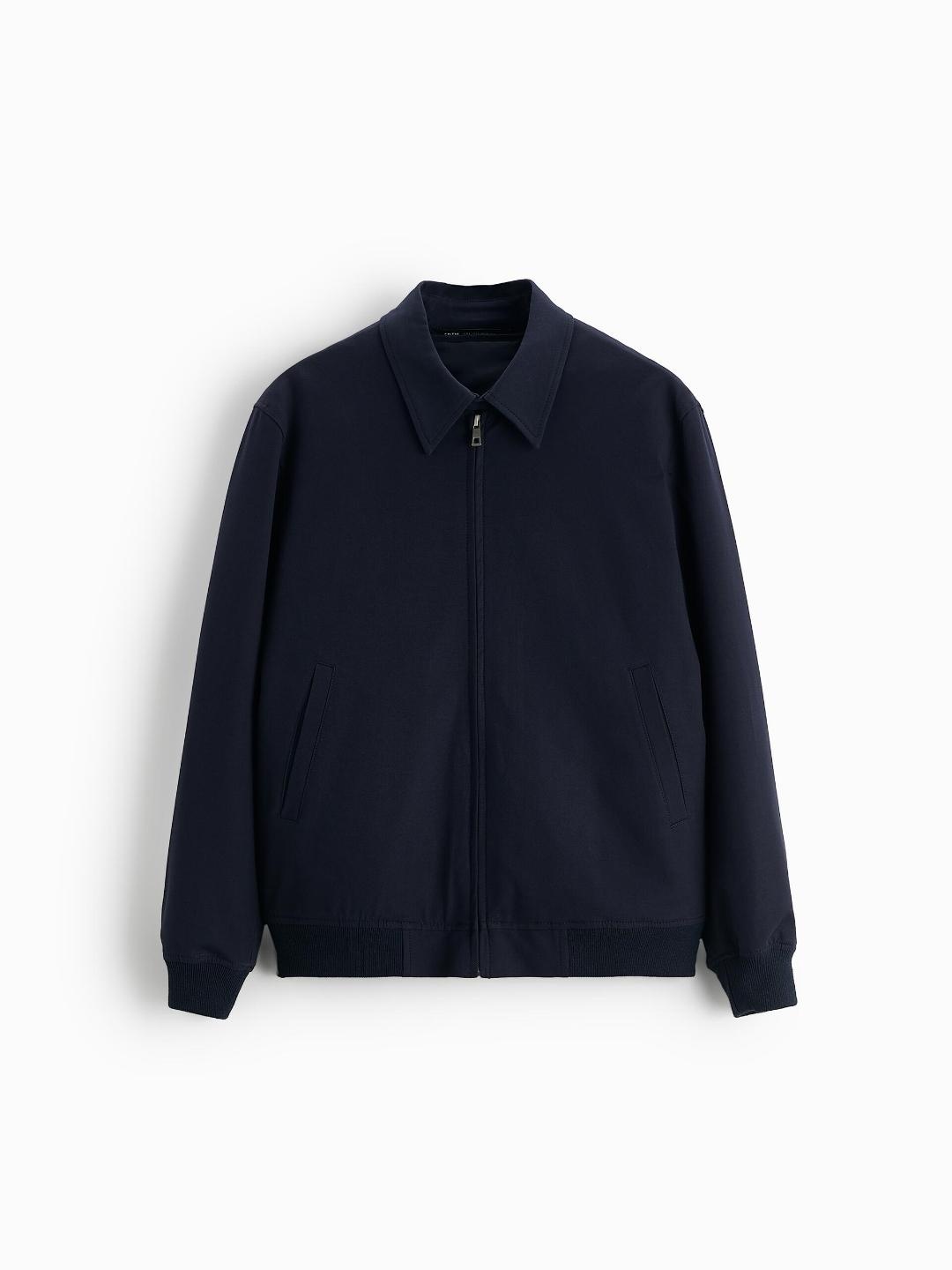 

ZARA Men Navy Blue Jackets