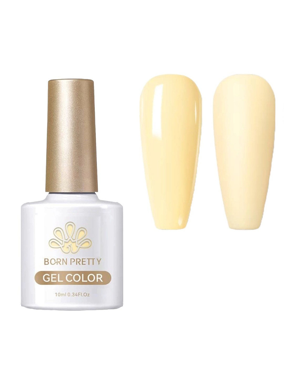 

BORN PRETTY Pastel Macaron Candy Sweet Color Nail Gel Polish -10 ml - Shade CP01, Yellow
