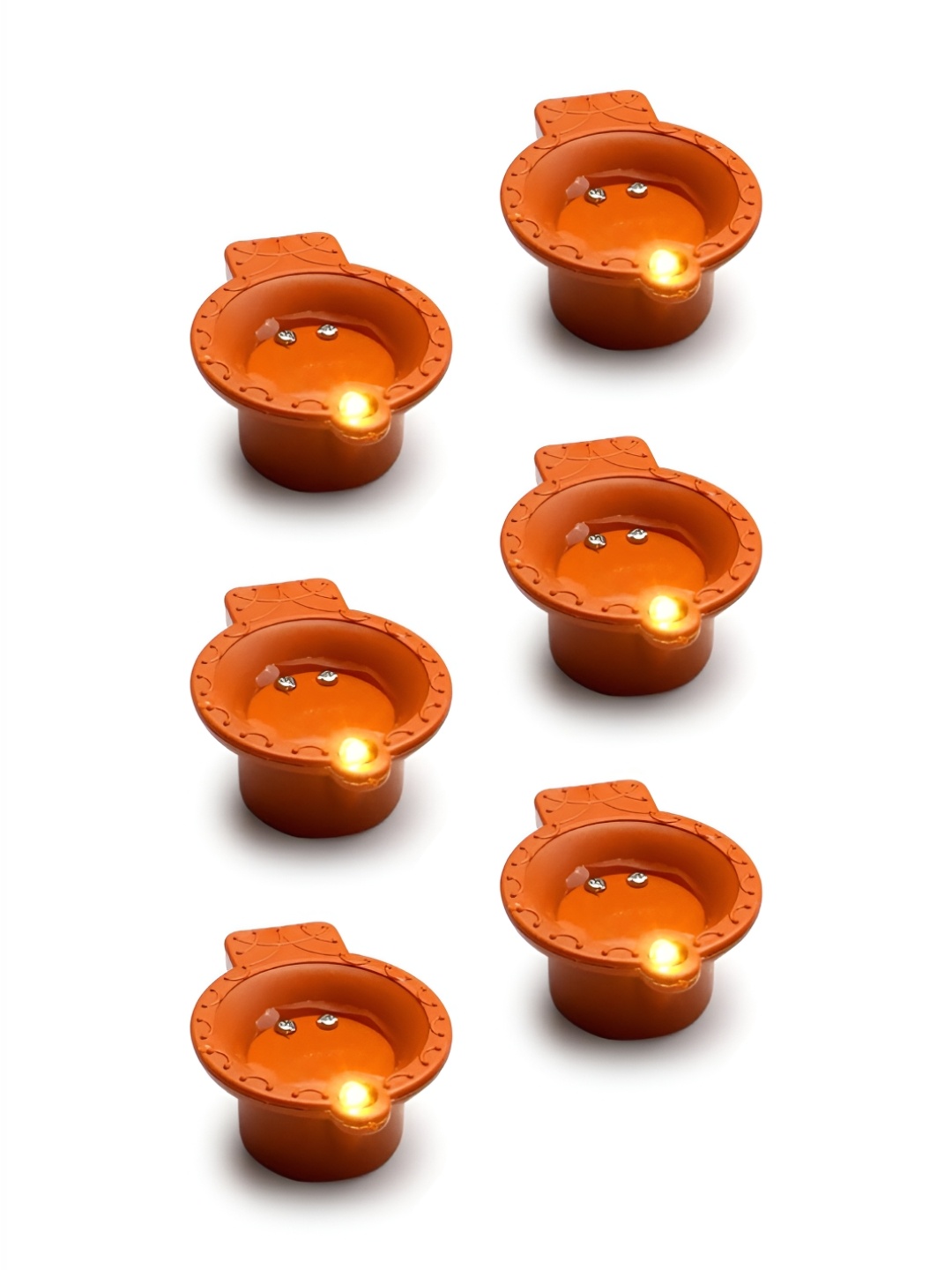 

ZURU BUNCH Red 6 Pieces LED Diya Festive Decors