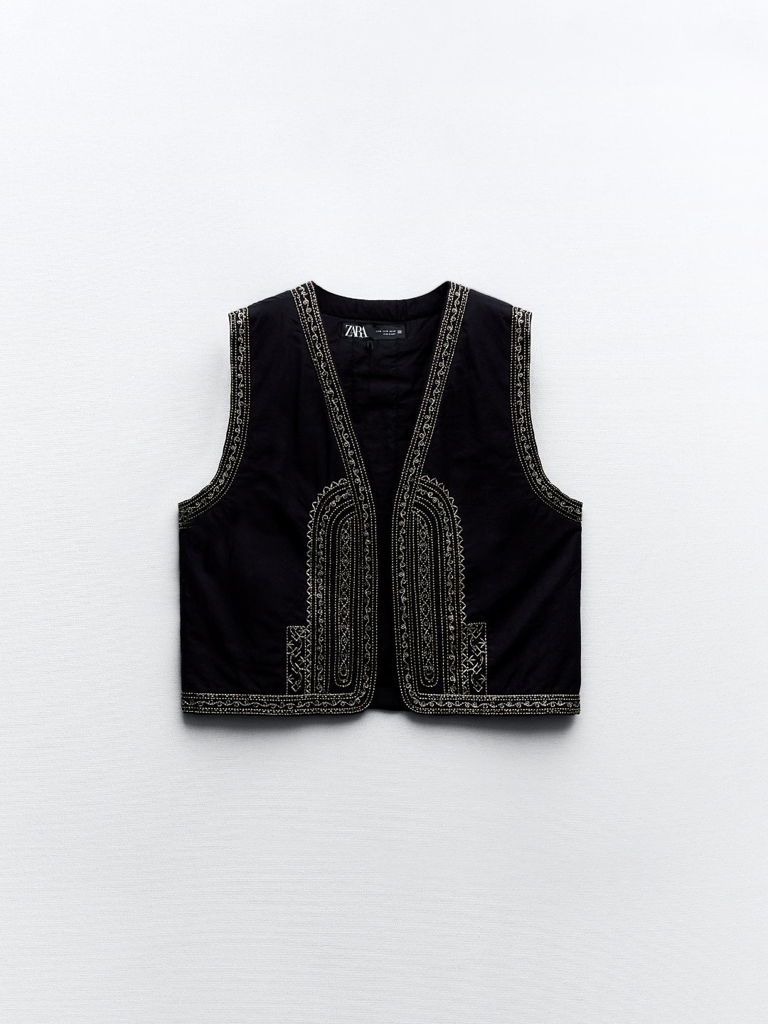 

ZARA Women Black Waistcoat